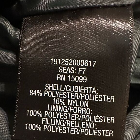 Laura Scott Quilted Front Zip Vest Size Medium, Forest Green Lined Snap Pockets - Picture 6 of 6